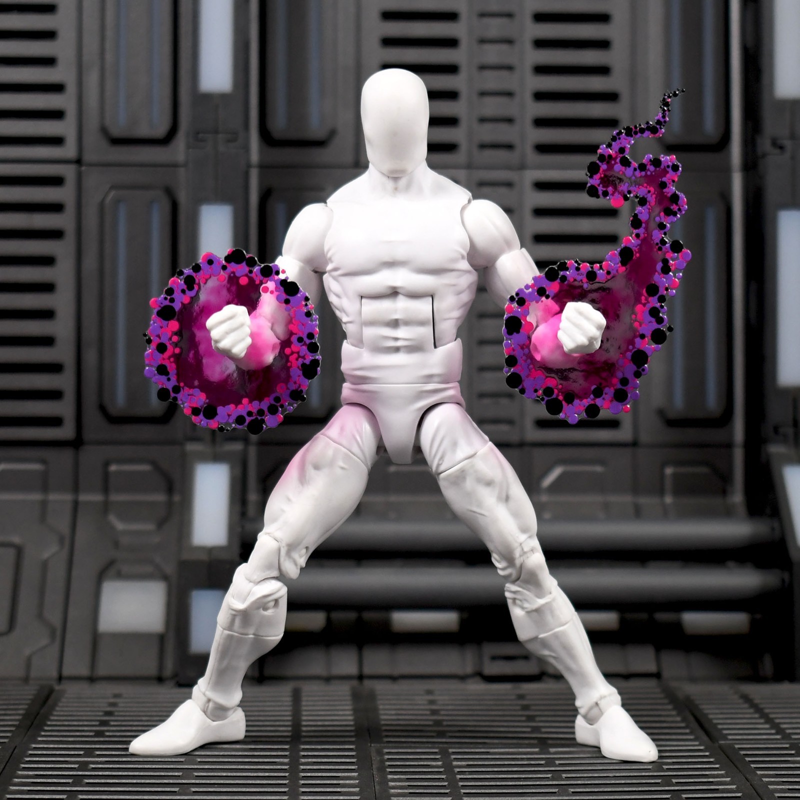 Kirby Krackle style Action Figure Effect Pieces – Marvel Legends – Purple