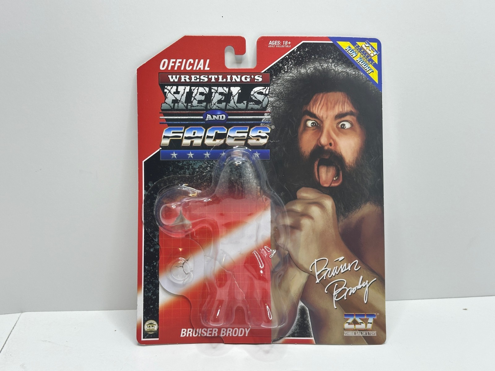 ZST Heels and Faces Bruiser Brody – Card Back & Bubble – NO FIG