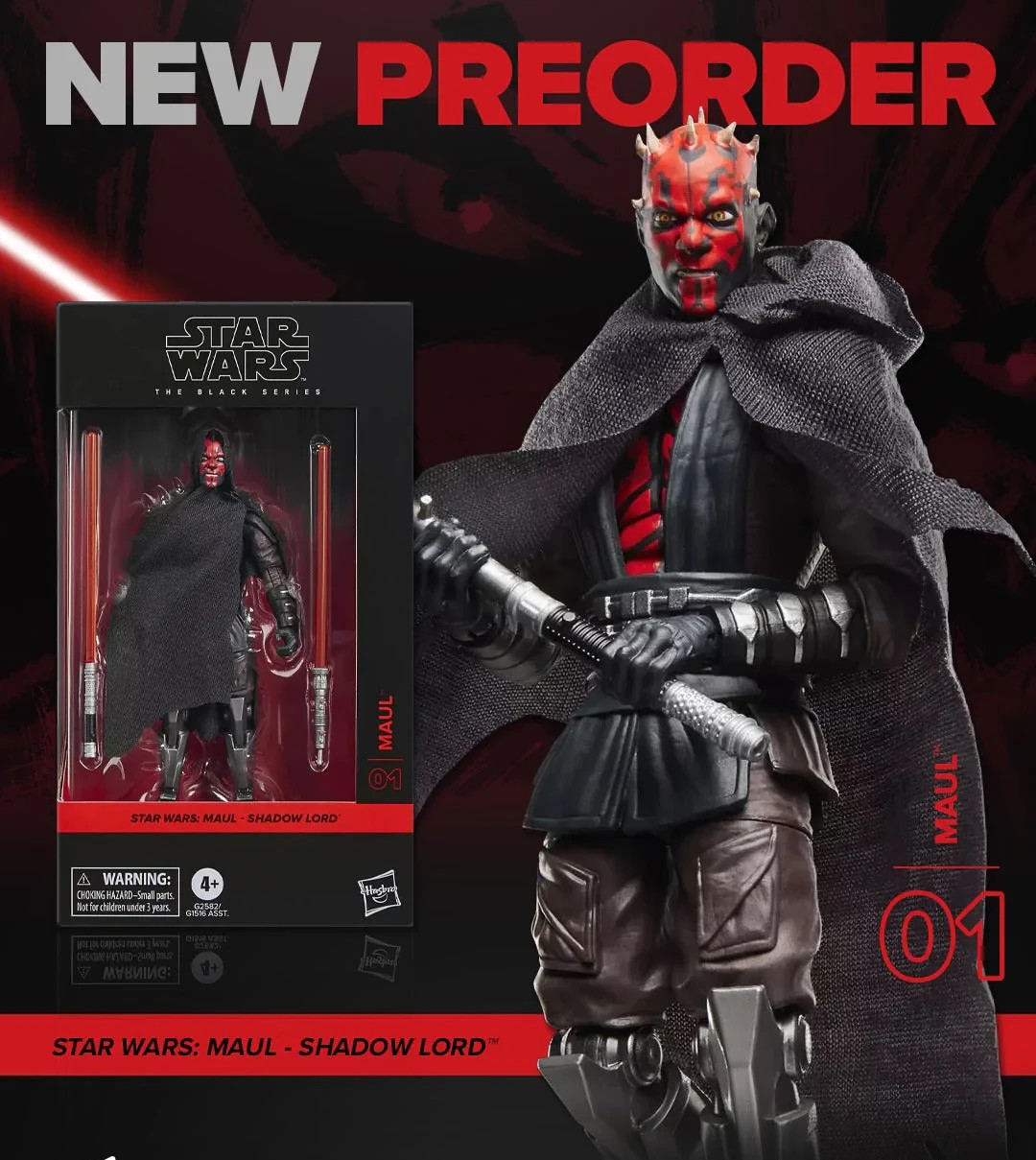 Star Wars: The Black Series Shadow Lord Maul 6-Inch Action Figure *PRE-ORDER*