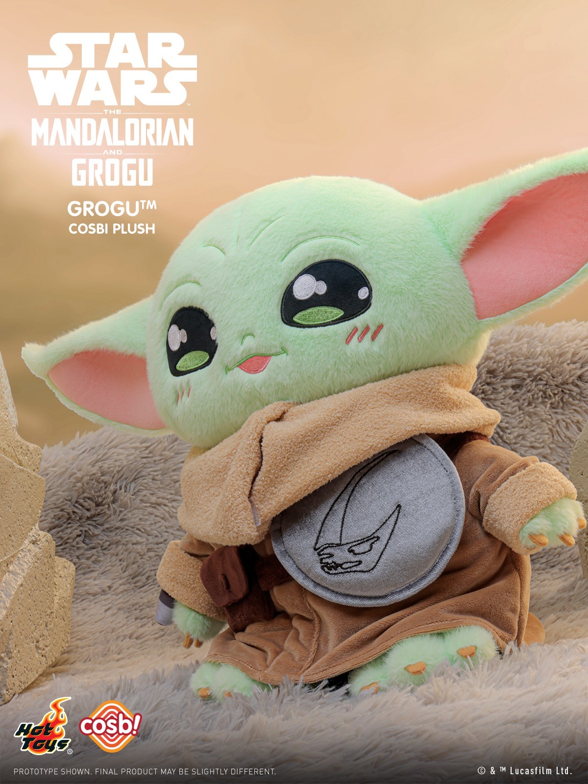 Hot Toys Disney+ Star Wars The Mandalorian & Grogu ( 32cm ) Grogu Cosbi Plush