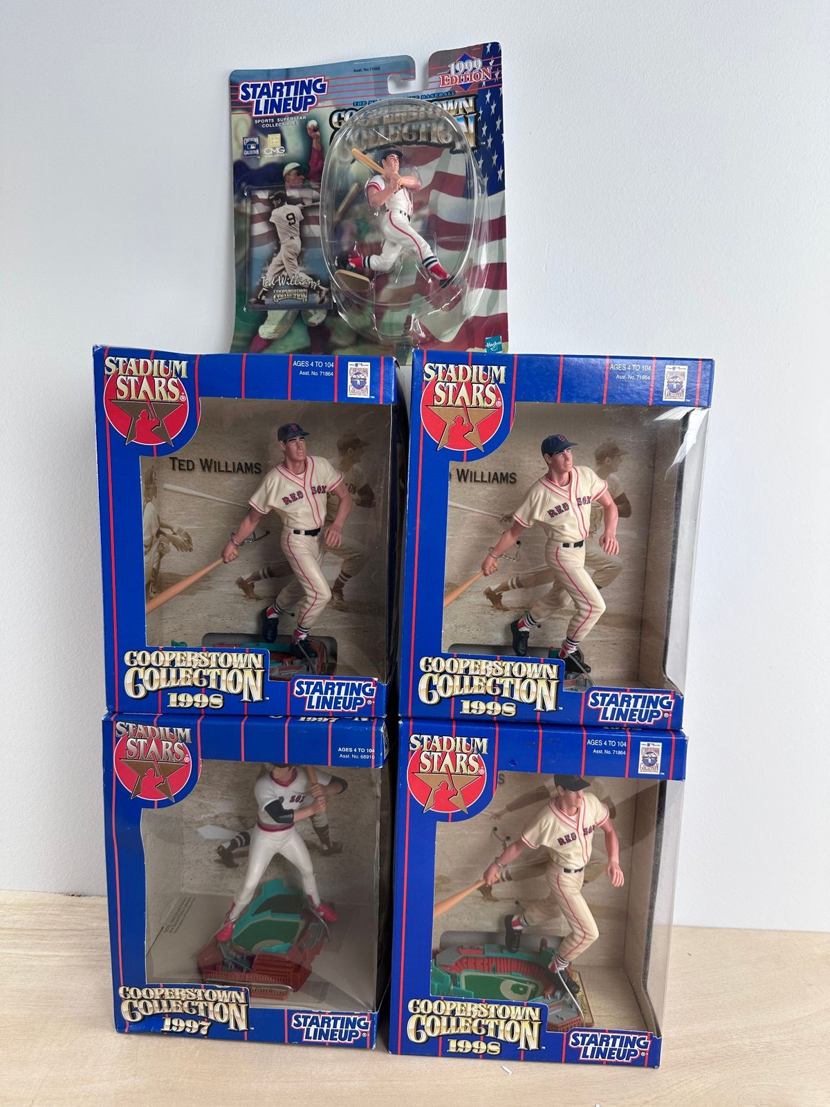 Starting Lineup Stadium Stars Ted Williams Lot 5 Cooperstown 1997 1998 Figures
