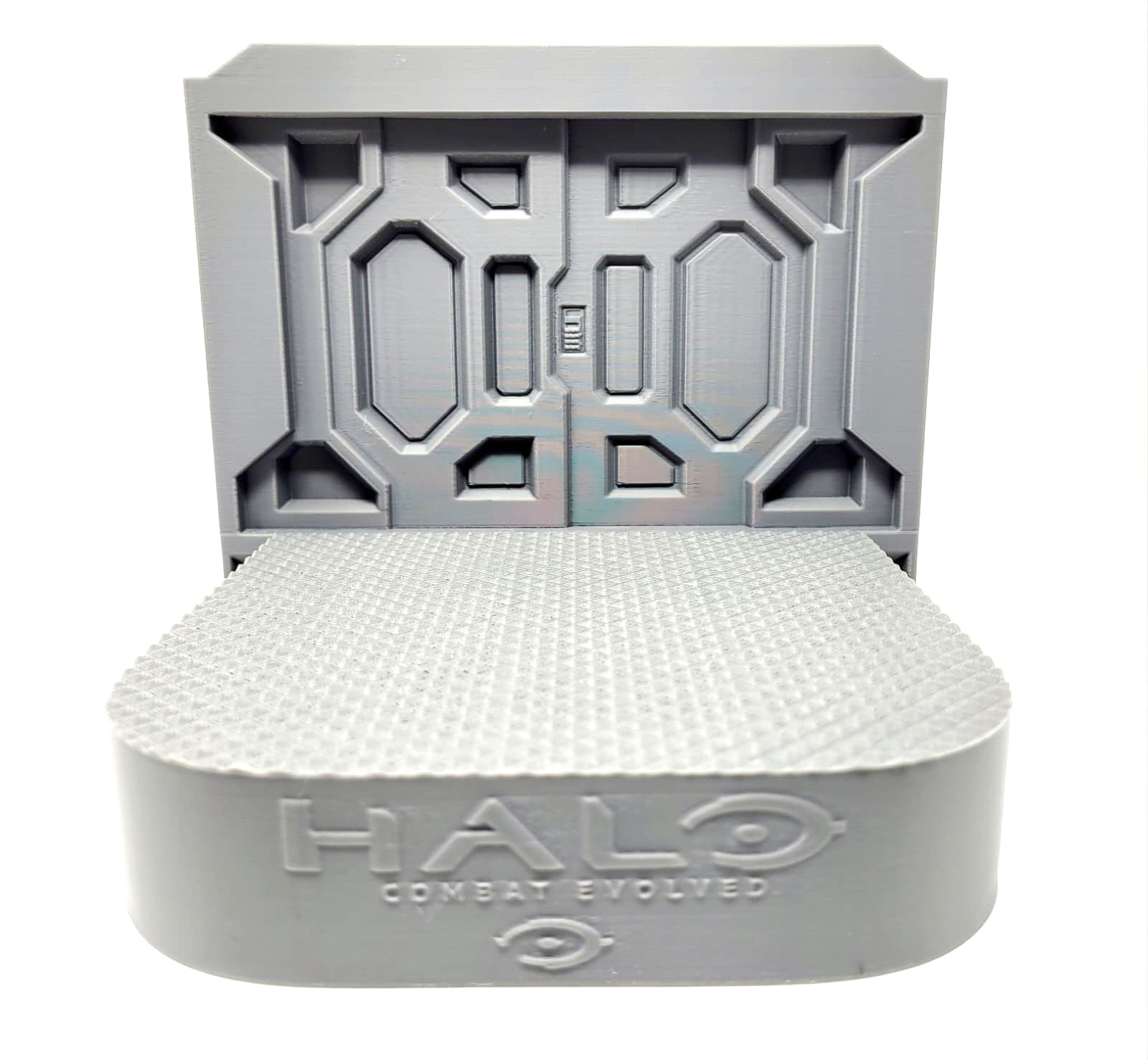 Halo Combat Evolved Diorama Display Base 1:12 1:18 3D Printed Gray Sci-Fi Door
