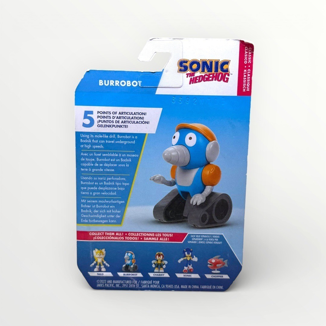 Sonic the Hedgehog Burrobot 2.5″ Figure Jakks Pacific Sealed New on Card