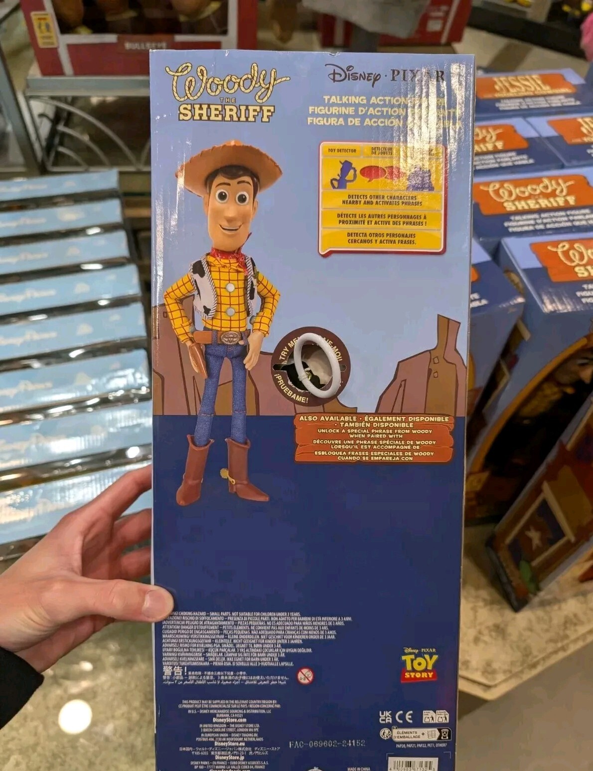 NEW 💥Disney Store Pixar Toy Story Sheriff Woody Doll Action Figure -Talking!