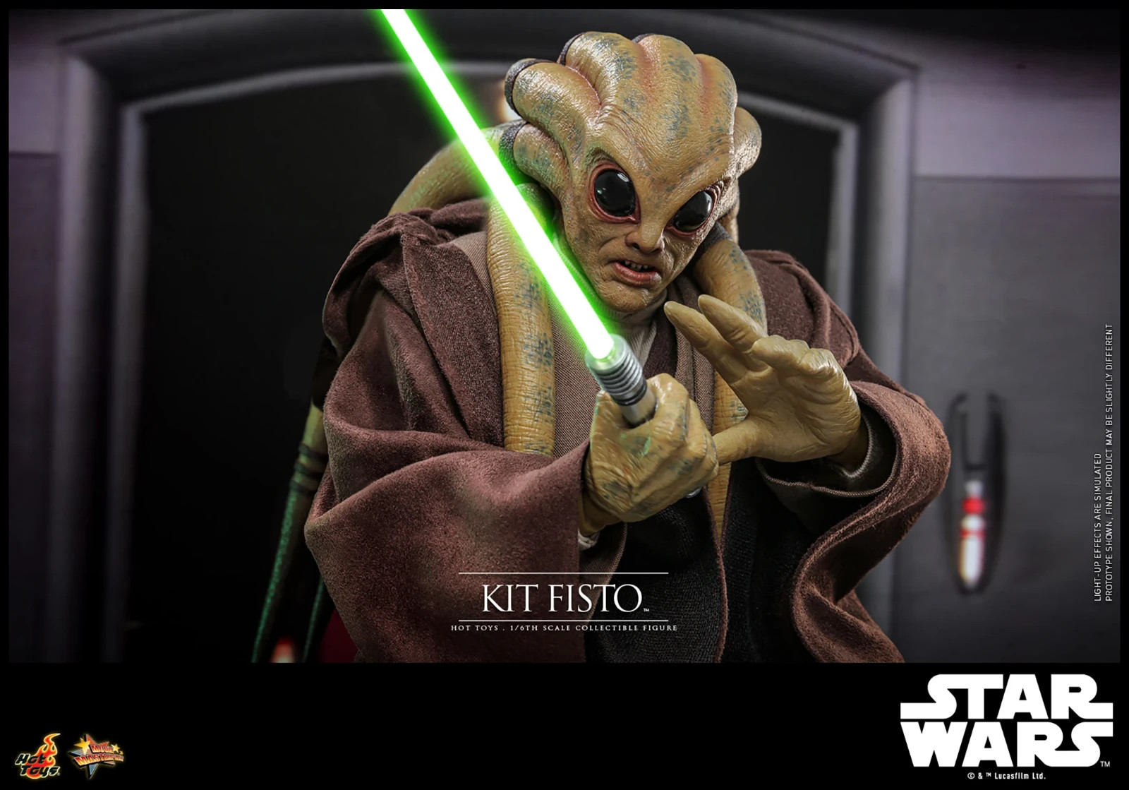 1/6 Star Wars Revenge of the Sith Kit Fisto Figure Hot Toys 904939 MMS751