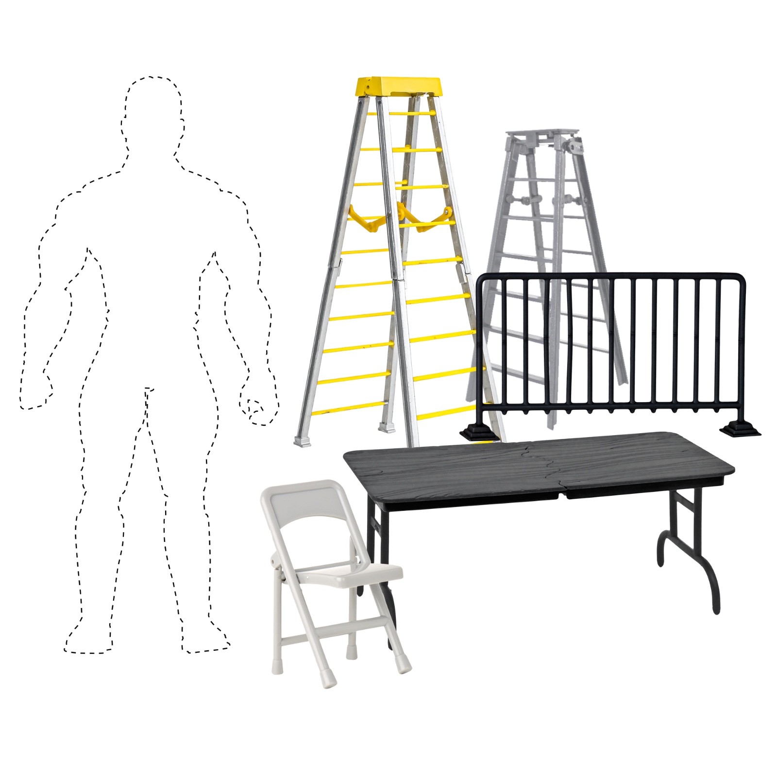 Legends of Wrestling Action Figure Series: Accessory Set & Loose Figure
