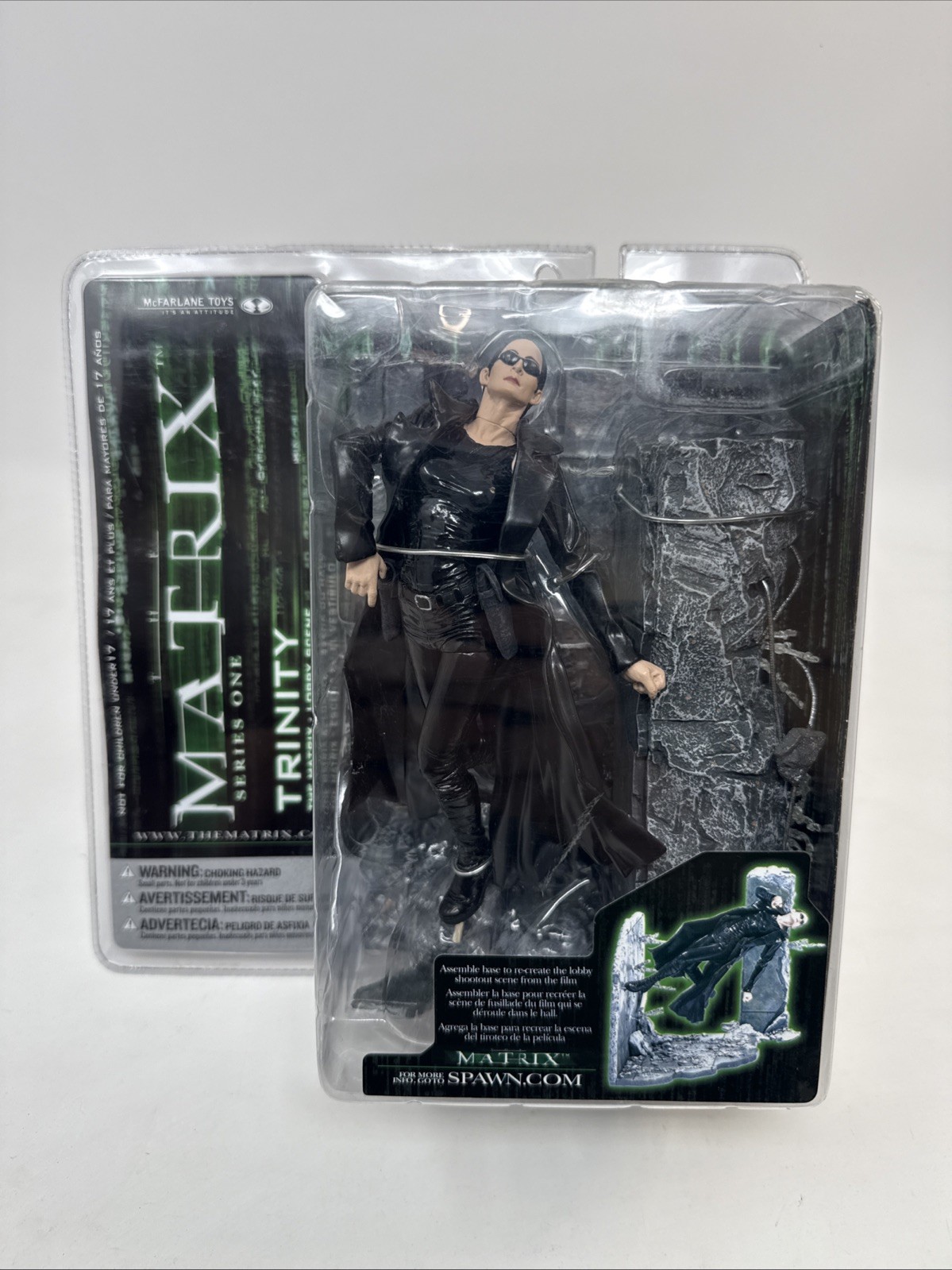 Trinity Lobby Scene The Matrix McFarlane Toys 2003 Series One Action Figure