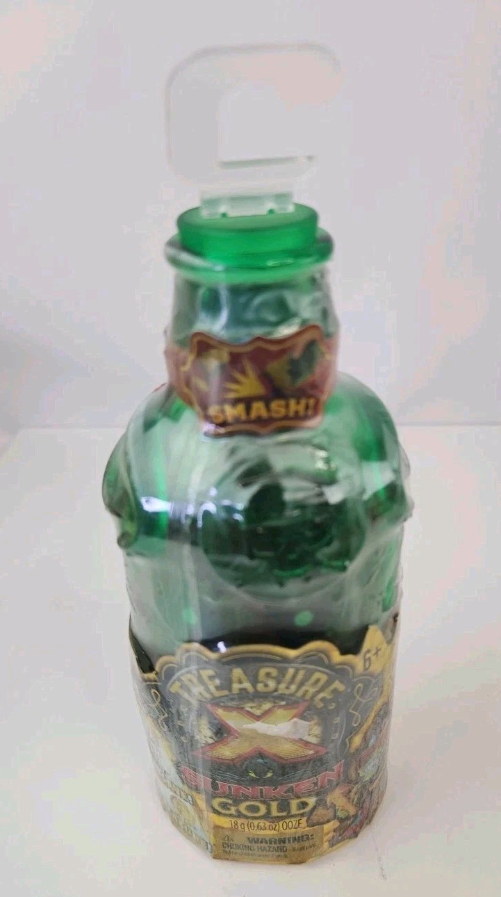 Treasure X Sunken Gold Bottle Smash Action Figure & Treasure Inside Real Gold?