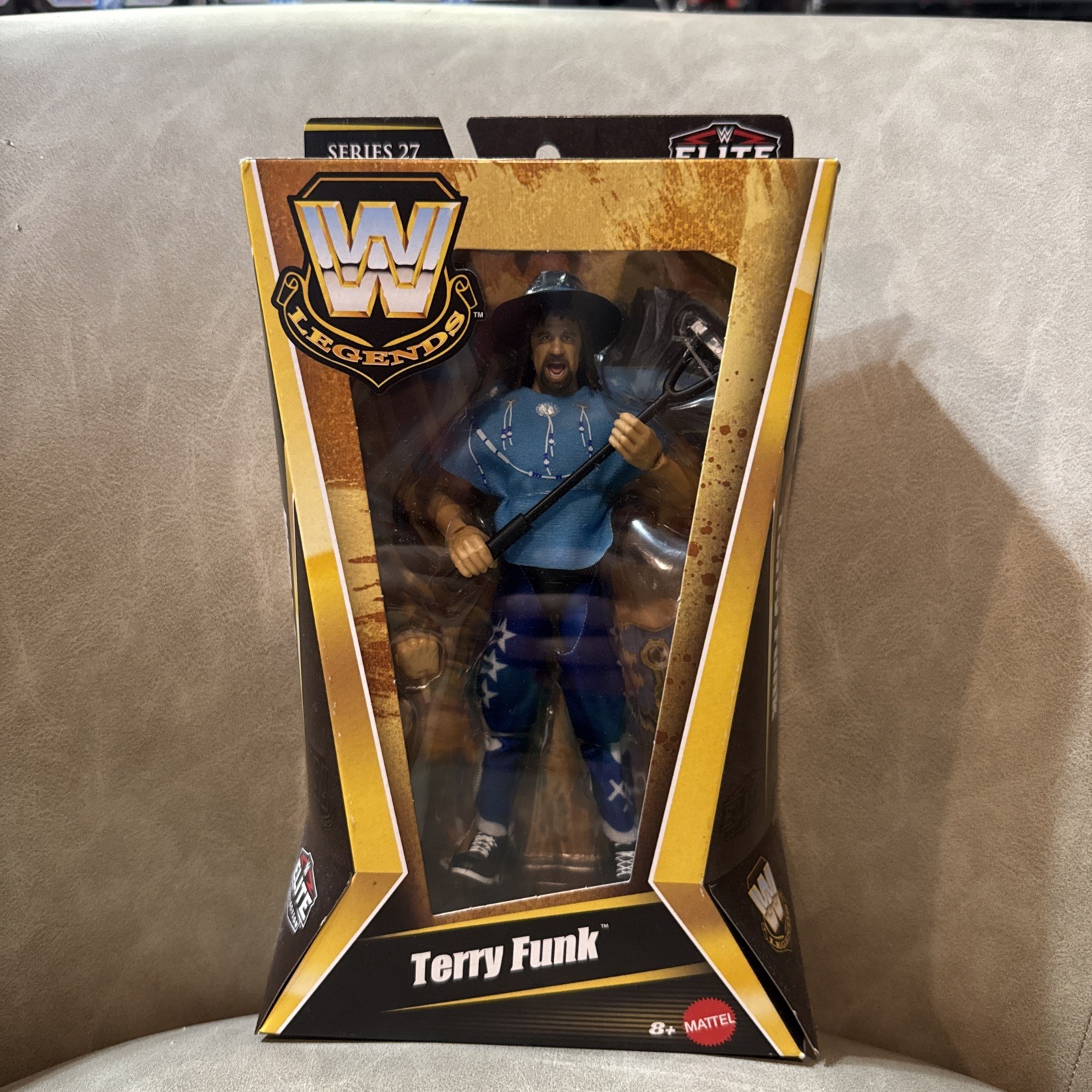WWE Legends Elite Collection Series 27 Terry Funk Blue Shirt New Mattel