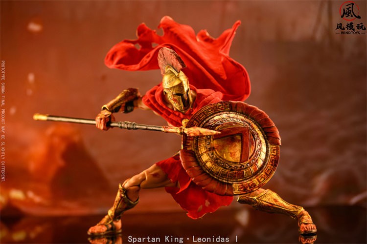 Wind Toys 1/12 King Leonidas I of Sparta 6″ Male Action Figure Bloodstained Doll
