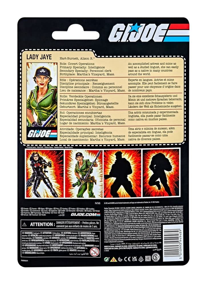 Lady Jaye 6-Inch Scale | G.I. Joe Classified Series A 6 inches, Multicoloured