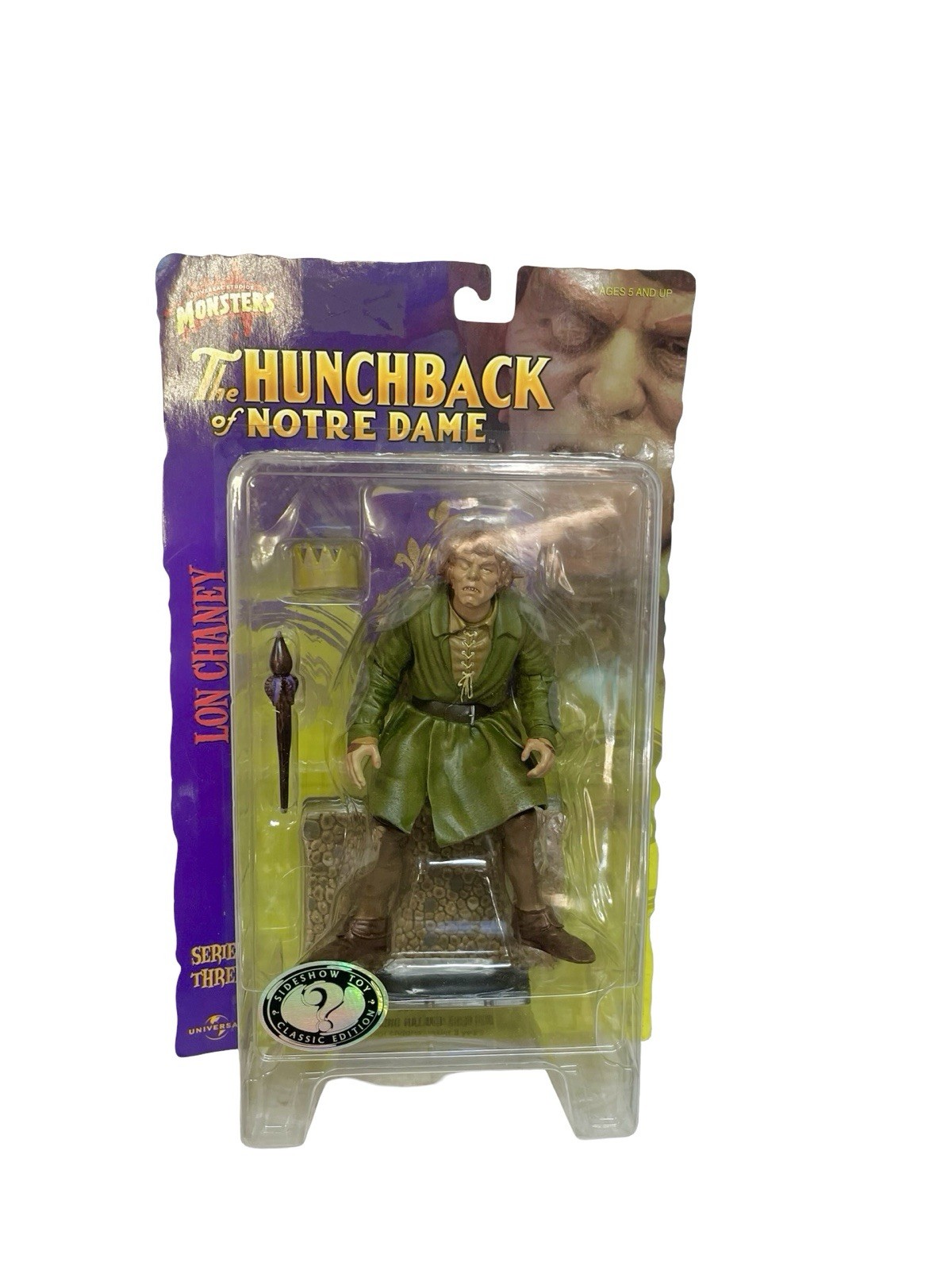 Universal Studios Monsters The Hunchback of Notre Dame Figure Vintage 1999 New
