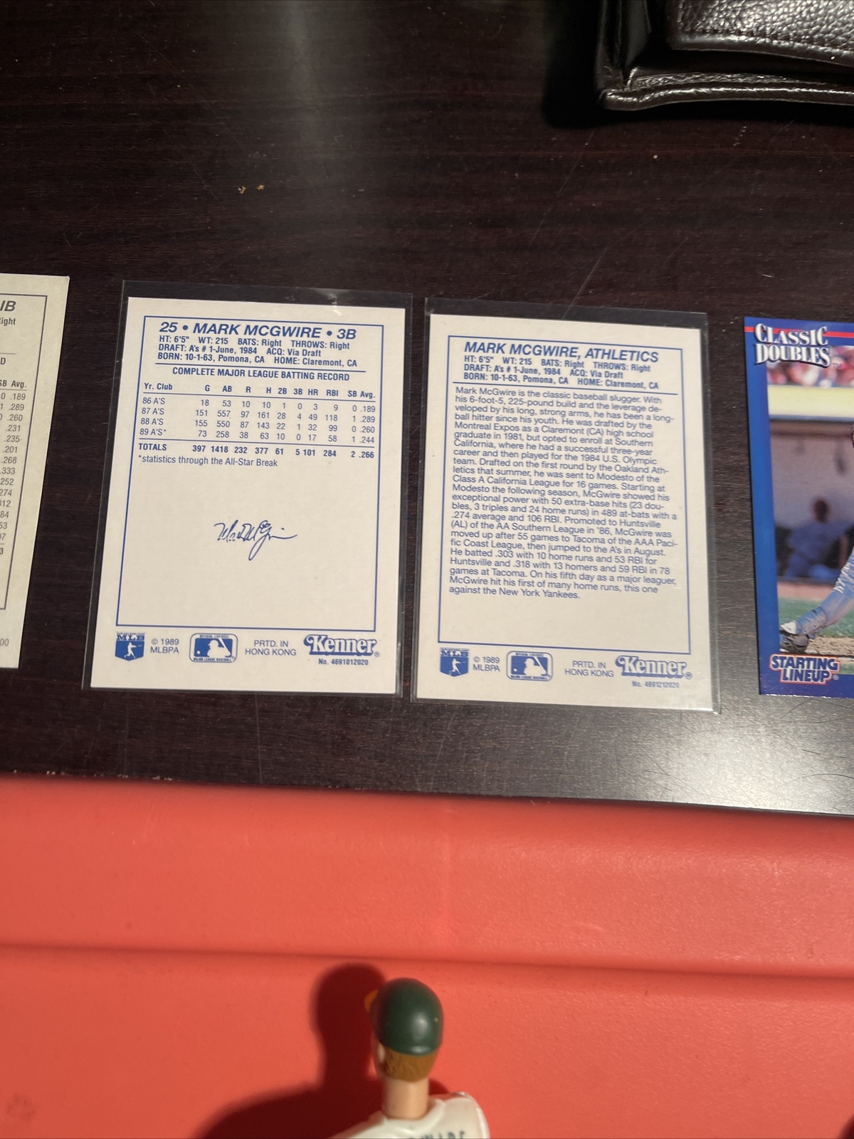 Loose 1990 1991 1998-1999 Starting Lineup St. Louis Cardinals Mark McGwire Lot