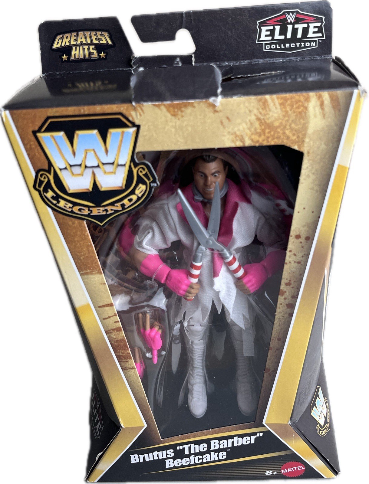 WWE Legends Elite Greatest Hits Brutus The Barber Beefcake Action Figure Mattel