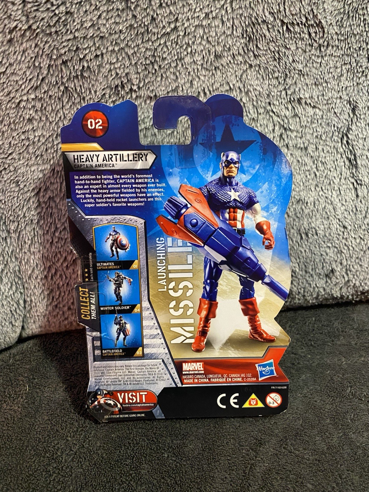Captain America First Avenger Launching Missle Captain America Figure New 3.75