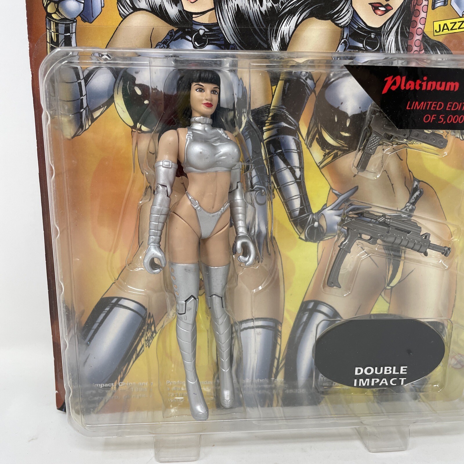 1998 Skybolt Toyz Double Impact Platinum Jazz Limited Edition Action Figure