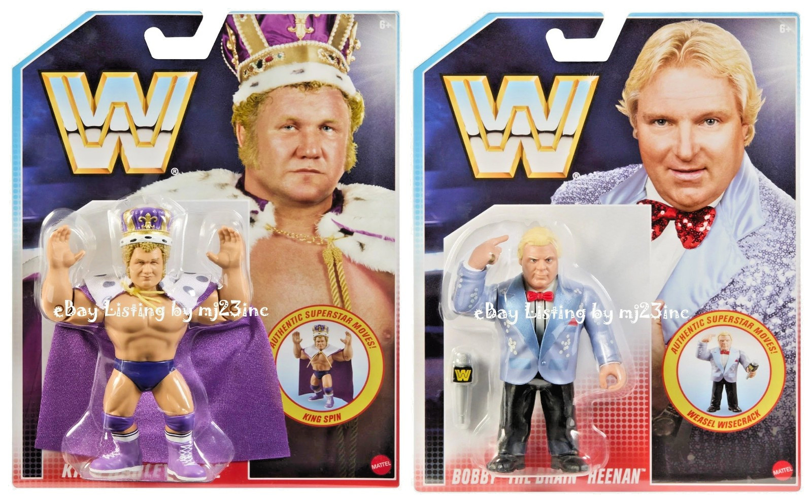 2025 MATTEL WWE RETRO KING HARLEY RACE BOBBY THE BRAIN HEENAN FIGURE WWF HASBRO