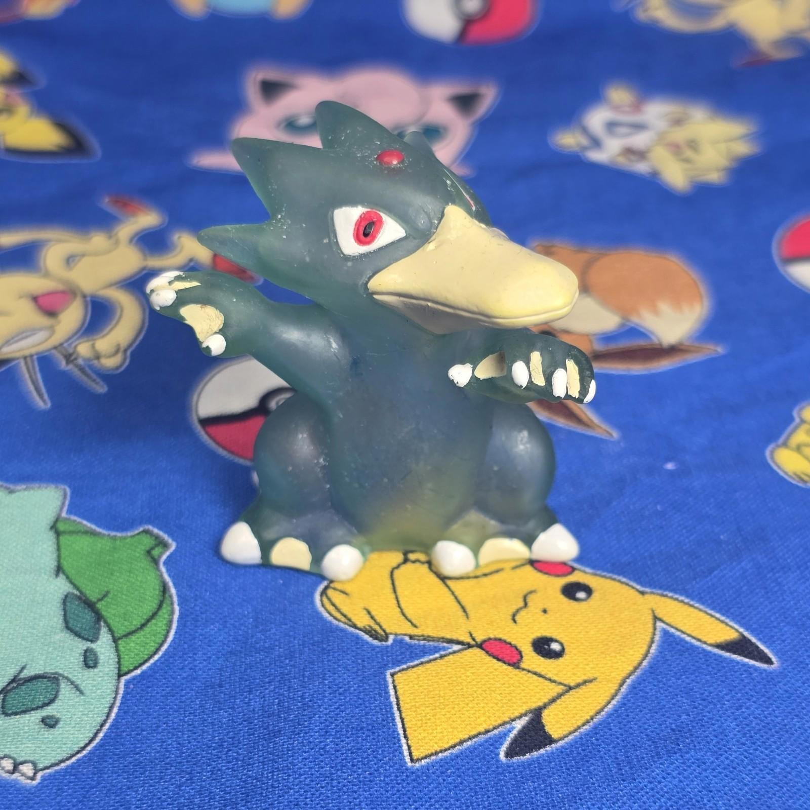 Pokemon Golduck Clear Figure Finger Puppet 1997 Nintendo Bandai Vintage Japan US