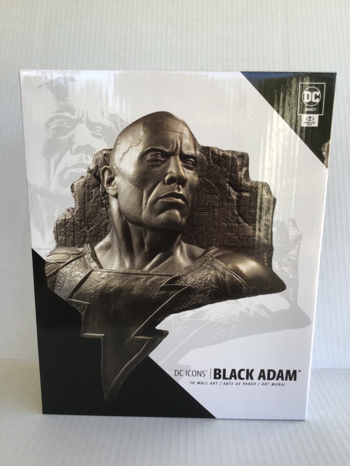 BLACK ADAM 10.6” 3D Wall Art DC Icons DC Direct 2022 McFarlane Toys