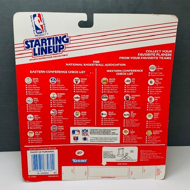 NBA Basketball Starting Lineup Michael Jordan Vintage Kenner Figure 6″ 1988