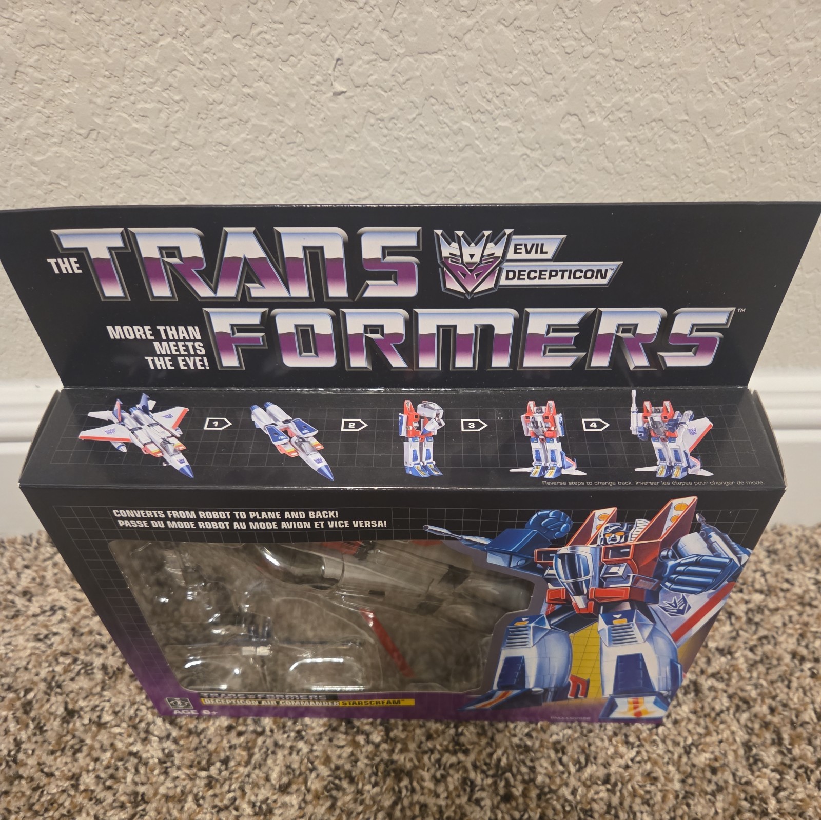 NEW Transformers 2018 Vintage G1 Walmart Exclusive Starscream Reissue