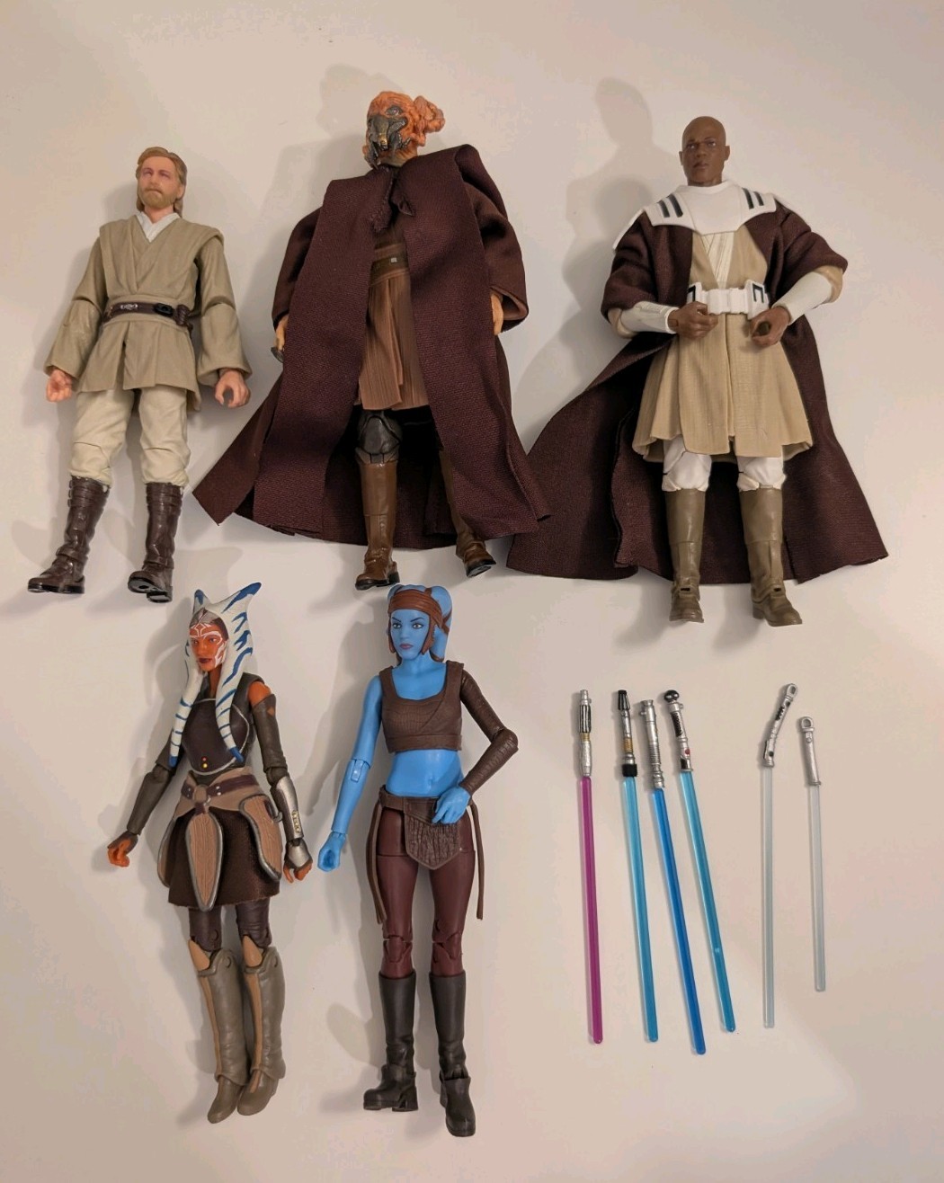 Hasbro Star Wars Black Series Figures Lot Jedi Clone Wars Obi-Wan Ahsoka Windu