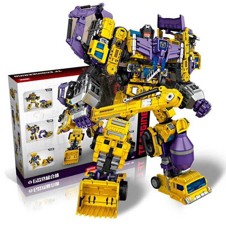 NBK Devastator Transformation Toy Oversize Figure 6 in 1 NEW Yellow Ver IN STOCK