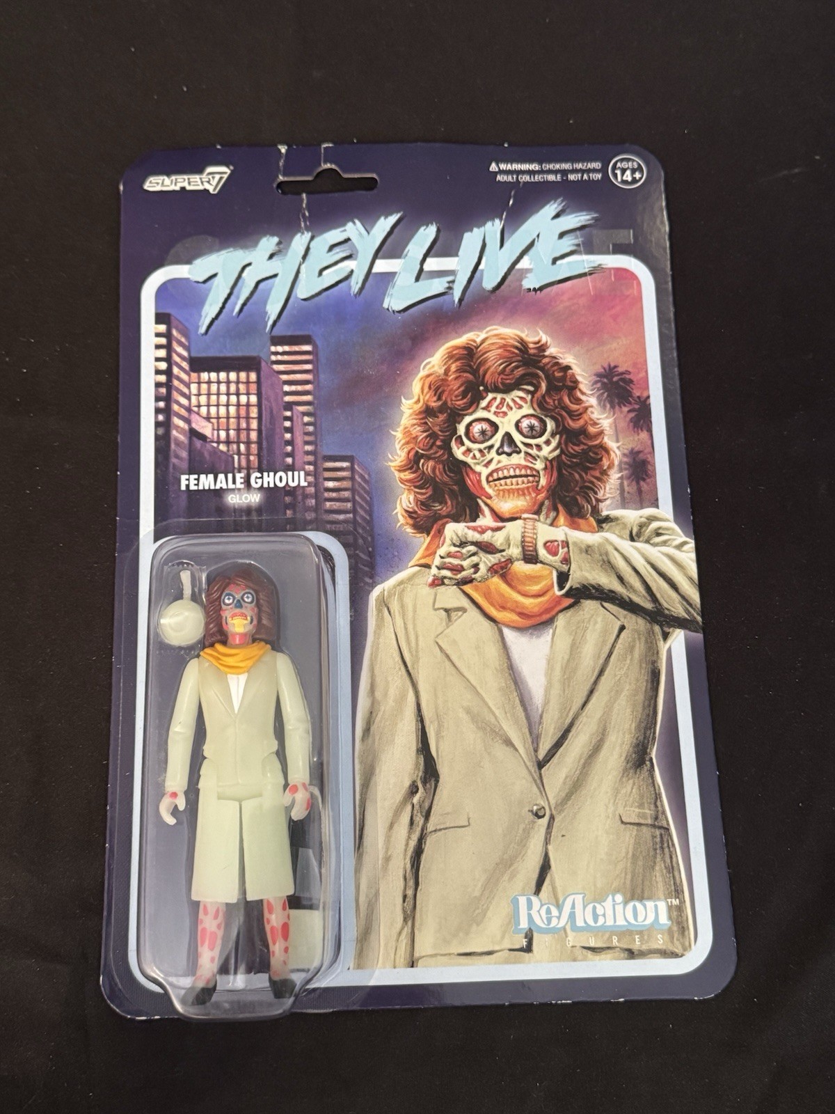 They Live Female Ghoul Super7 Reaction Action Figure 3.75” New
