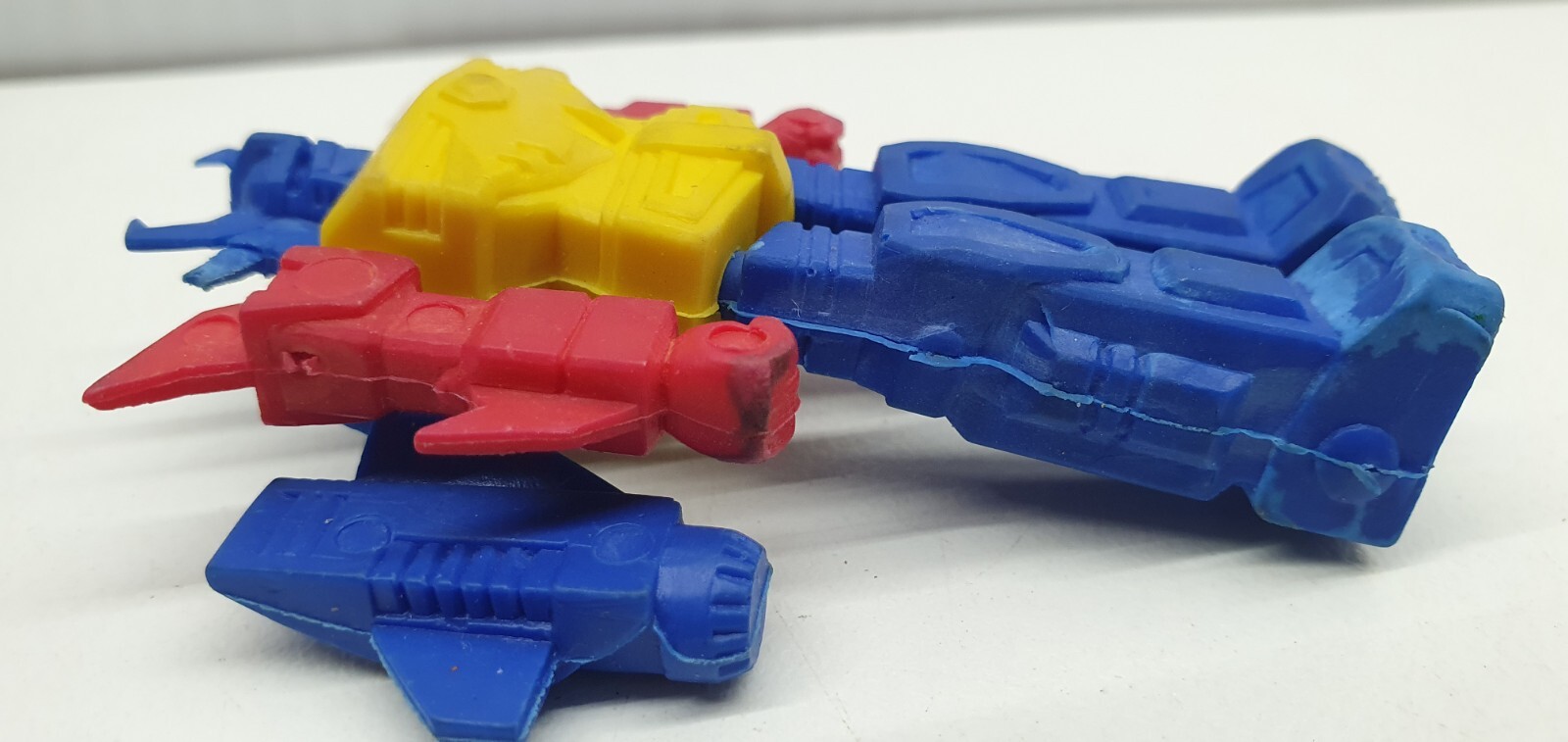 Robot Keishi Gomme Retro 7.5cm Figure Rubber Build Used Multicoloured READ