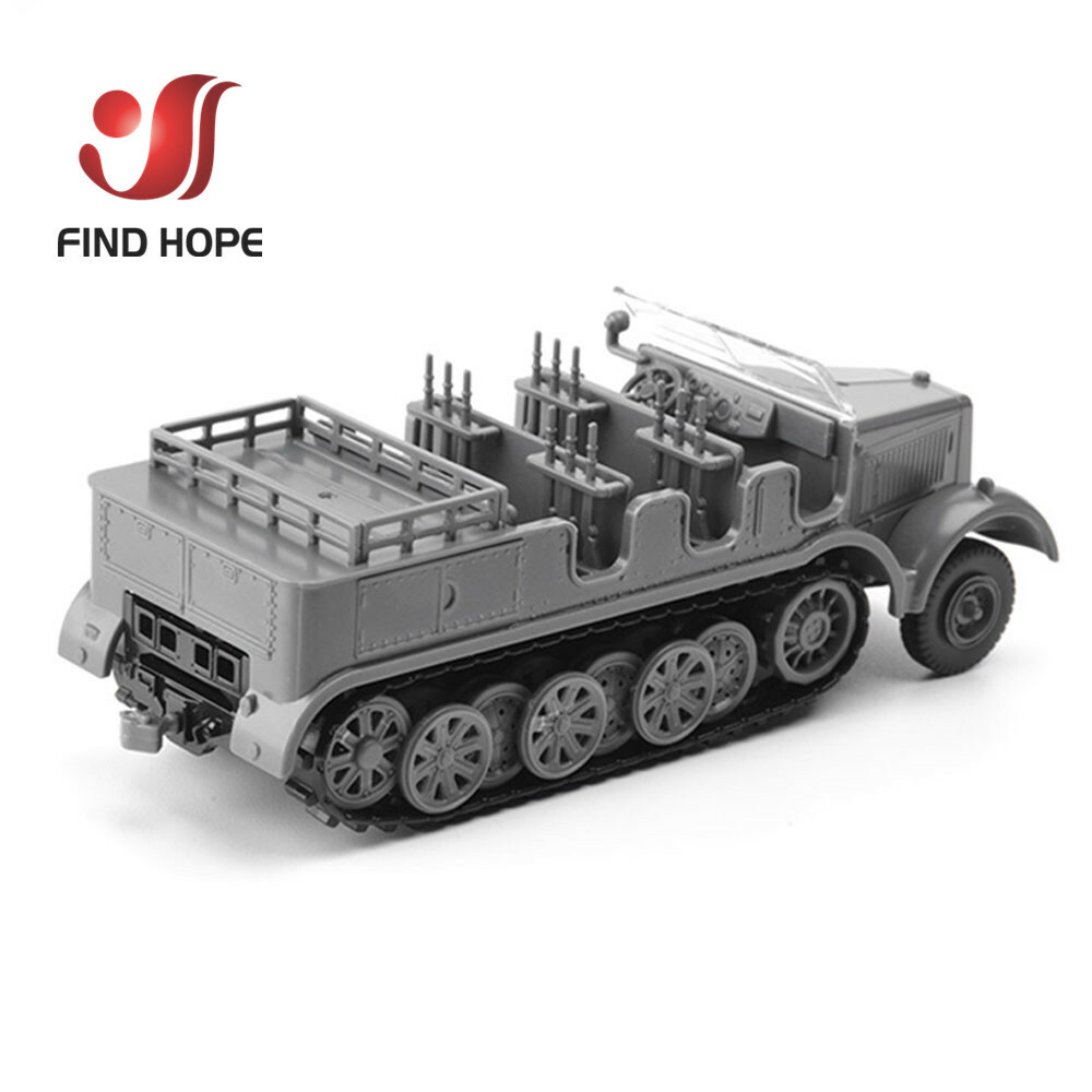 1/72 4D Germany SD.KFZ.7 Assemble Model Toy Car Armored Car+10 Soldier Model