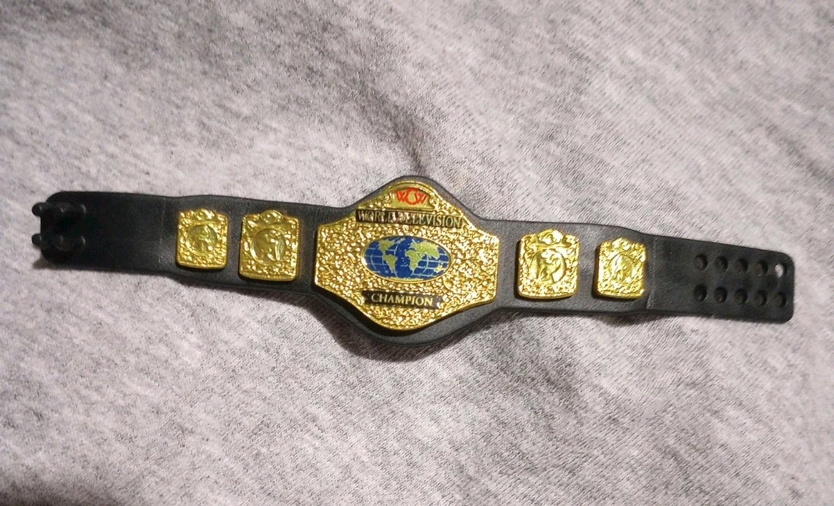 Mattel WWE Elite WCW World TV Television Title Championship Belt For Figure 90’s