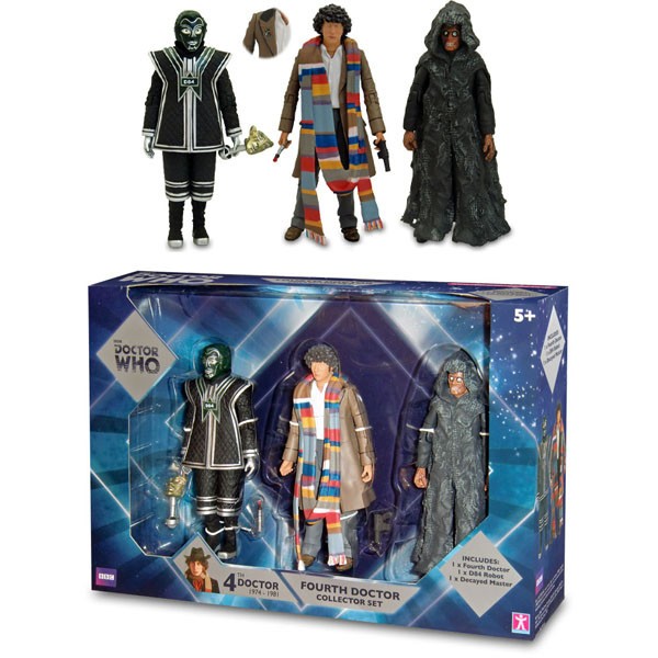 Underground Toys Doctor Who The 4th Doctor Action Figure Collector Set Brand New