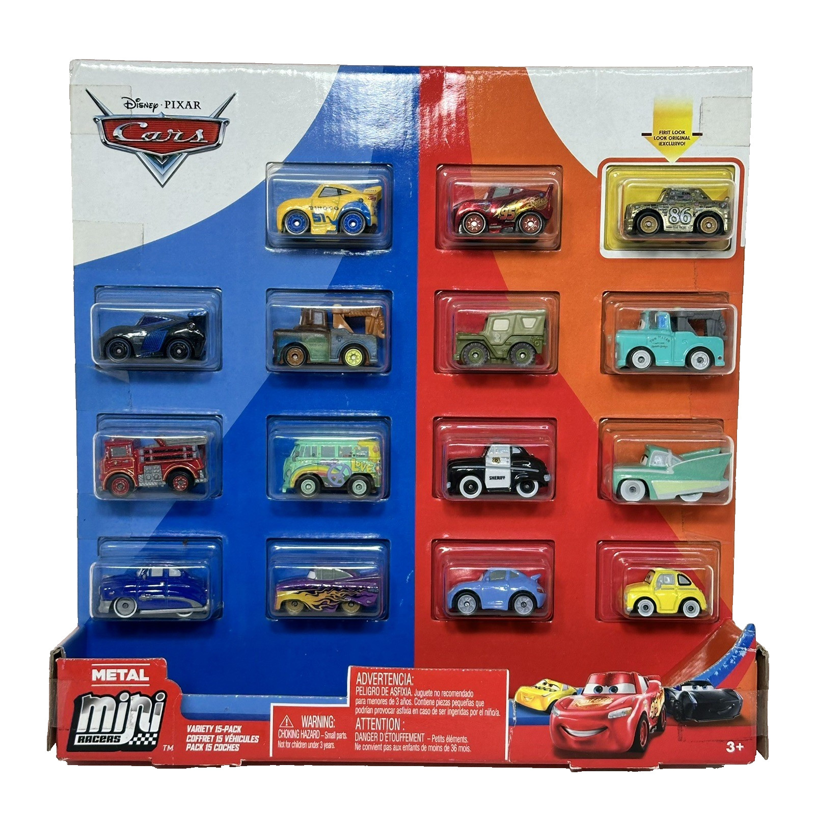 Pixar Cars MINI RACERS Variety 15-PACK Golden Chick Hicks HTF Die Cast