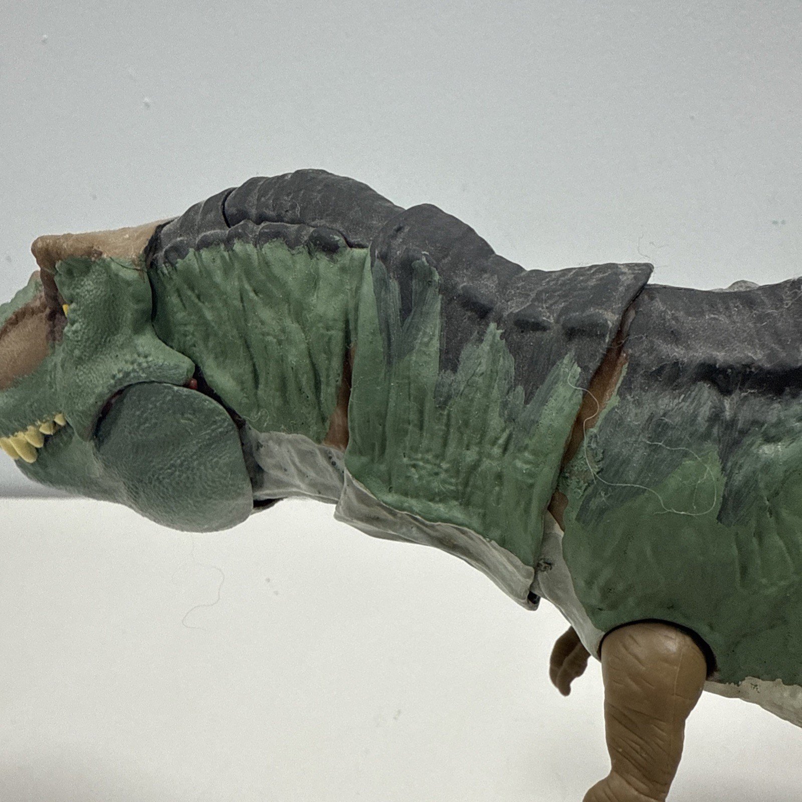 Custom Mattel Jurassic World Bull Buck T-Rex Rebirth Inspired Green Rex Escape
