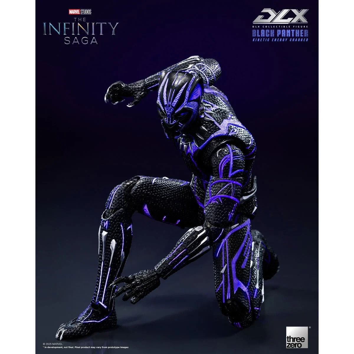 Threezero Marvel Infinity Black Panther Kinetic Energy Charged DLX Action Figure
