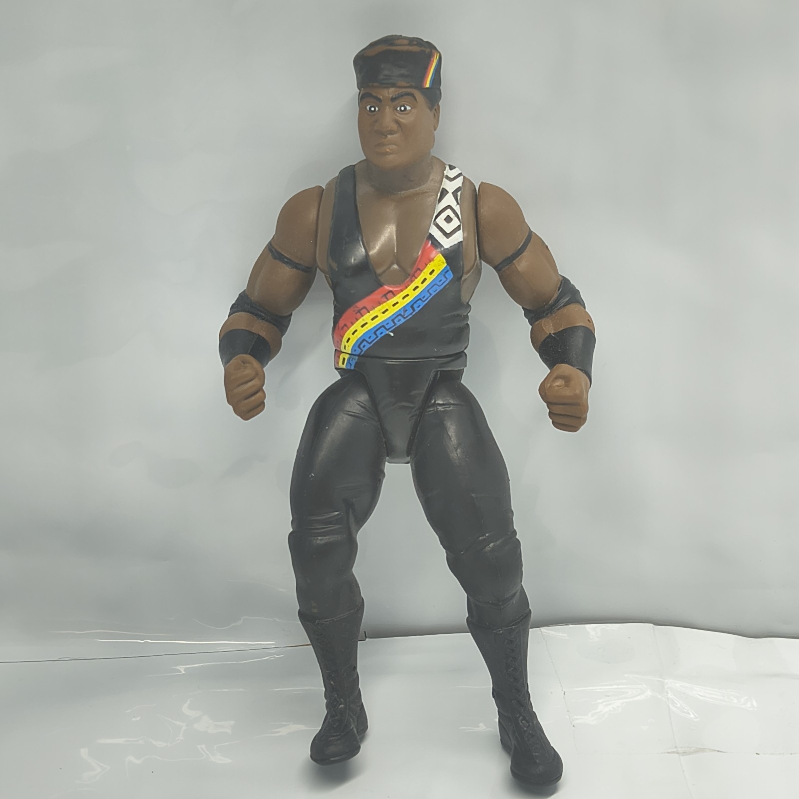 WWF WWE 1997 Jakks Pacific Farooq Ron Simmons Slammers Wrestling Action Figure