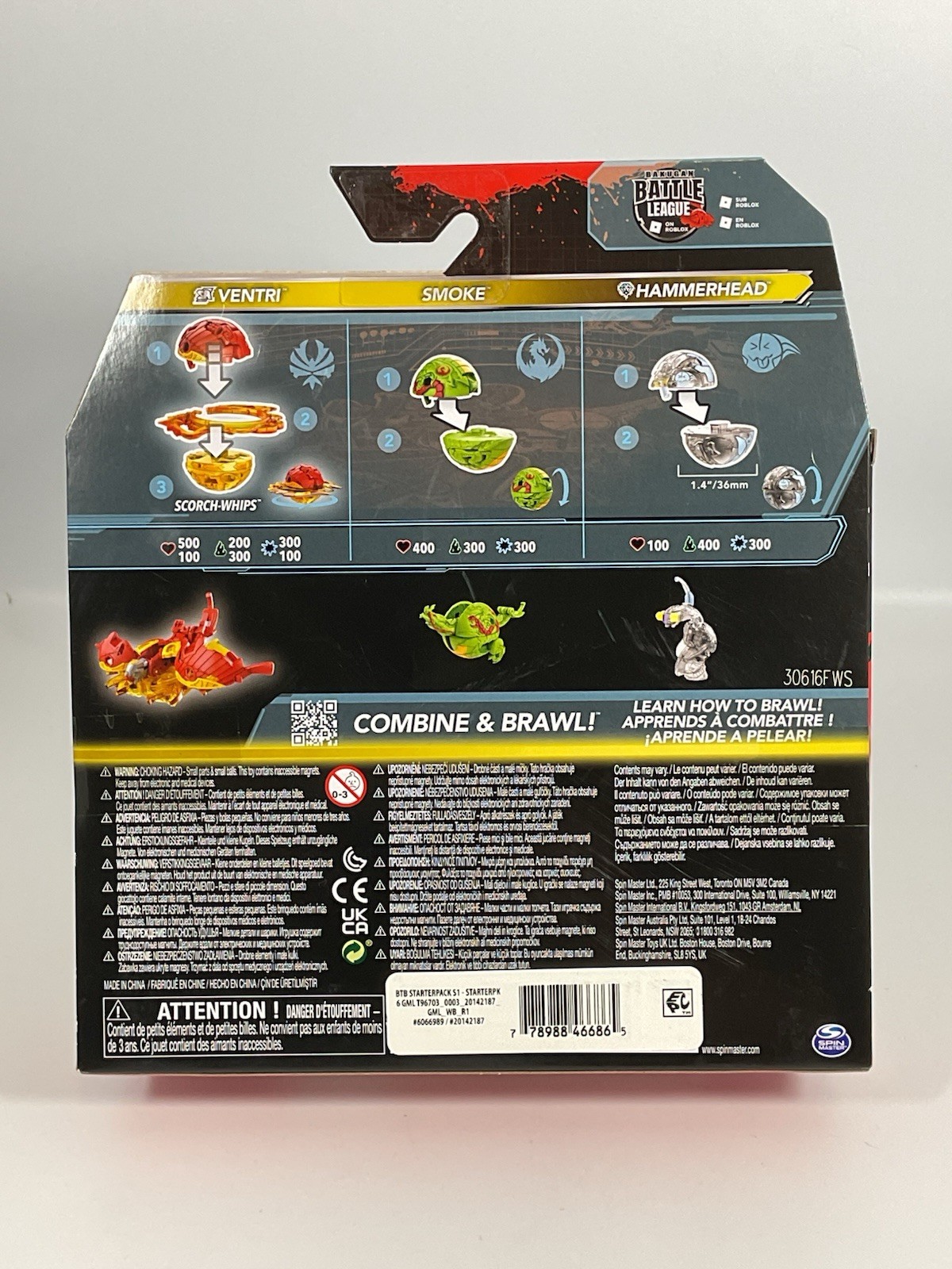 Bakugan Starter Pack Generation 3 Special Attack Ventri Smoke Hammerhead