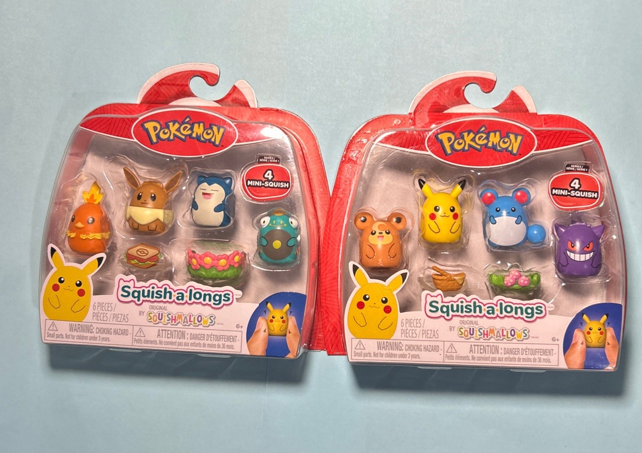 Pokémon Squishalongs Series 1 Mini Squish Set – 4 Piece x2