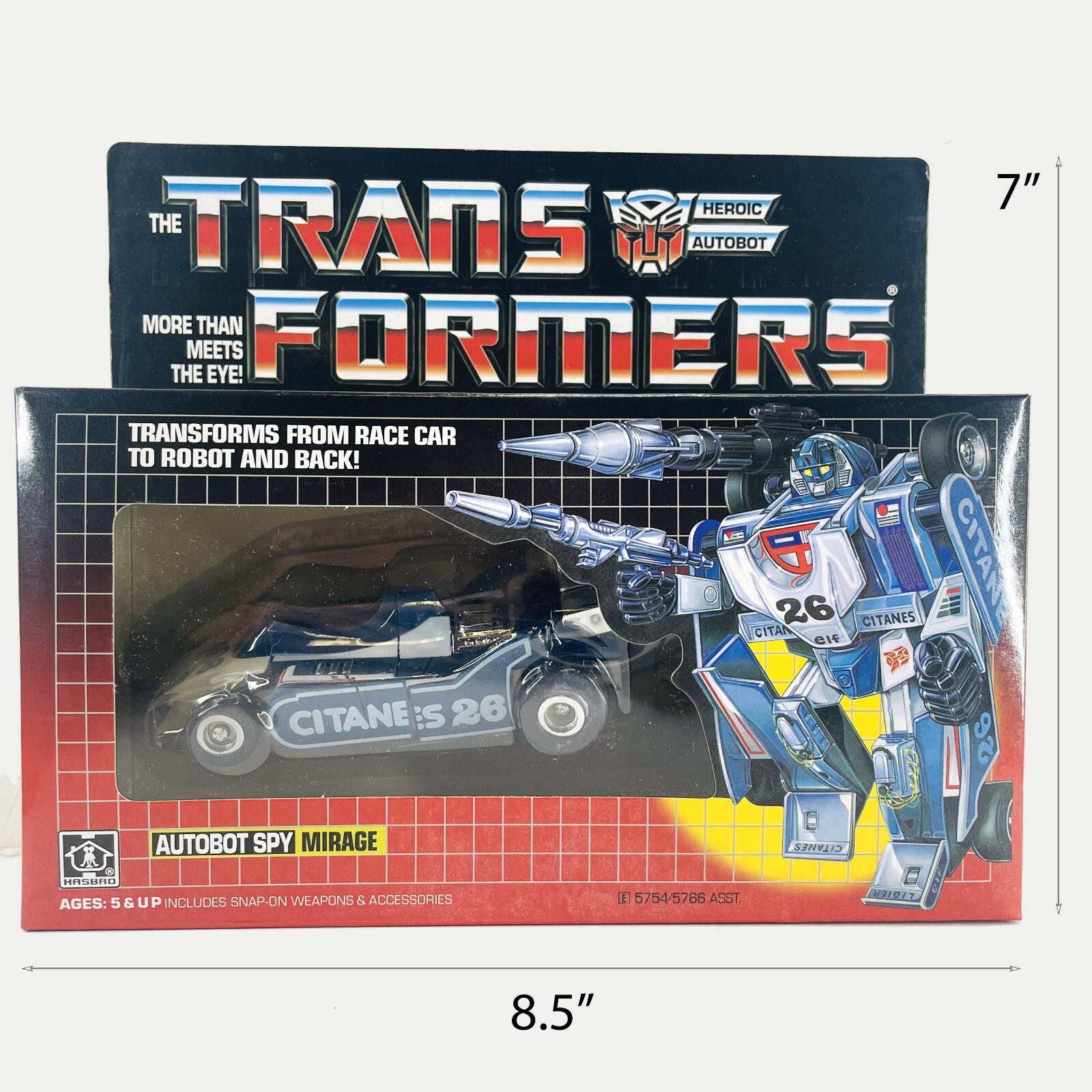Transformers G1 Mirage Autobot Spy Action Figure Reissue Toys New in Box