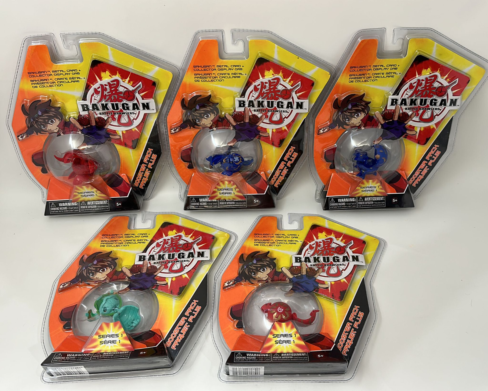 Vintage Bakugan Bootleg Metal Card + Figure NEW