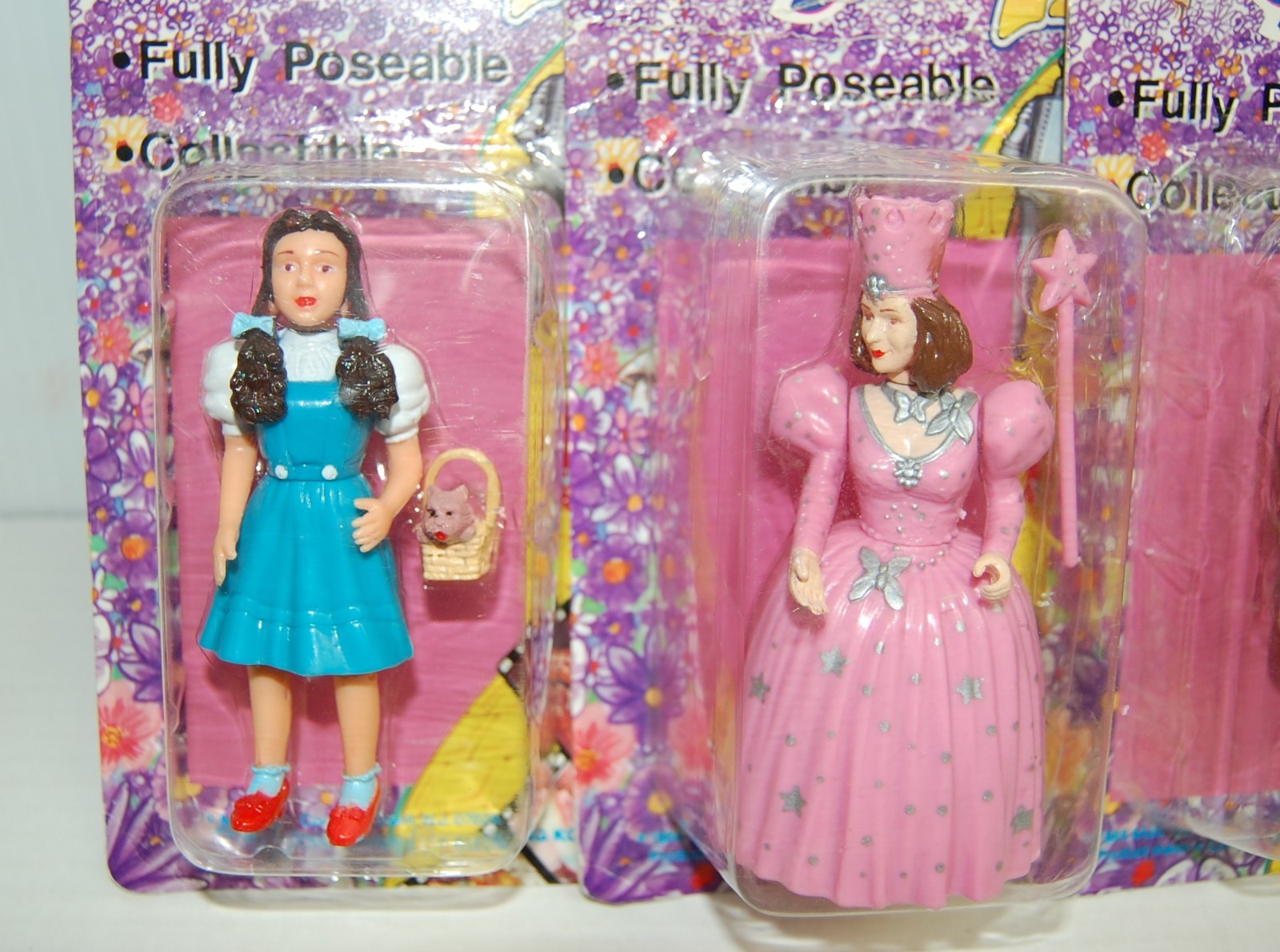 LOT OF 4 – Wizard of Oz 50th Anniversary 4″ Figures – Package Damage READ