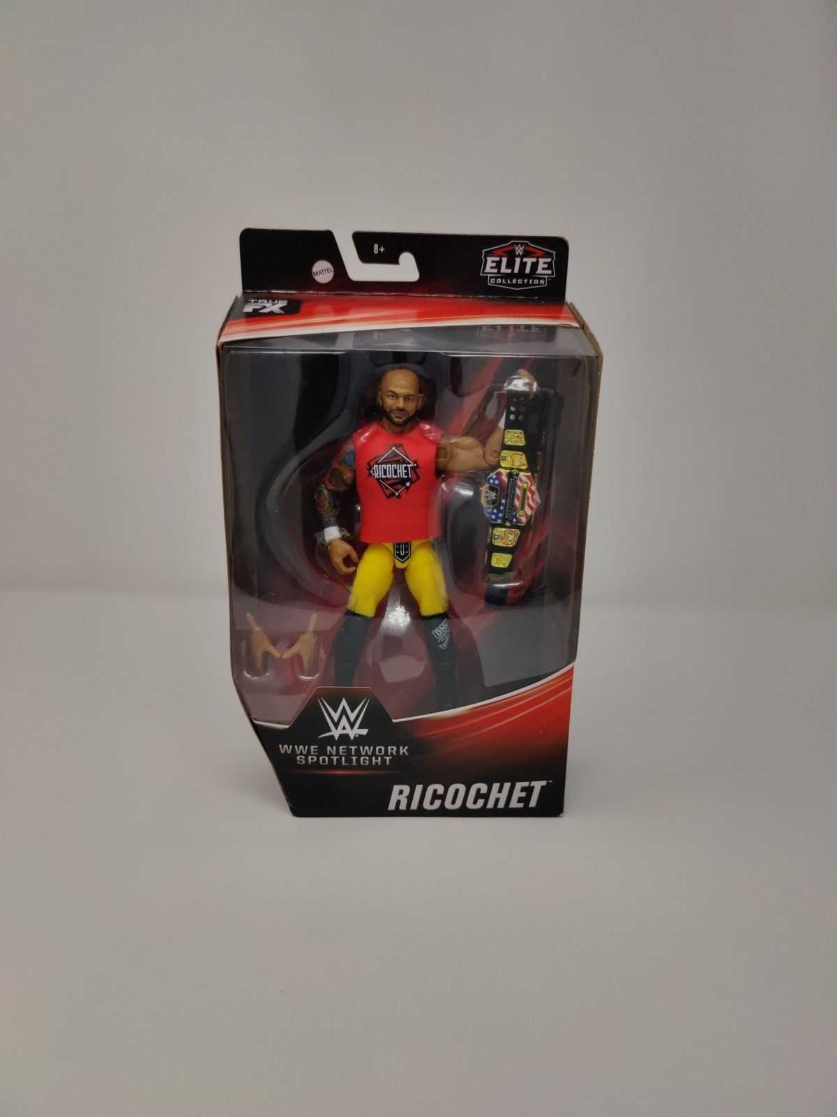 Ricochet WWE Elite Collection Network Spotlight Wrestling Figure AEW US Title 2