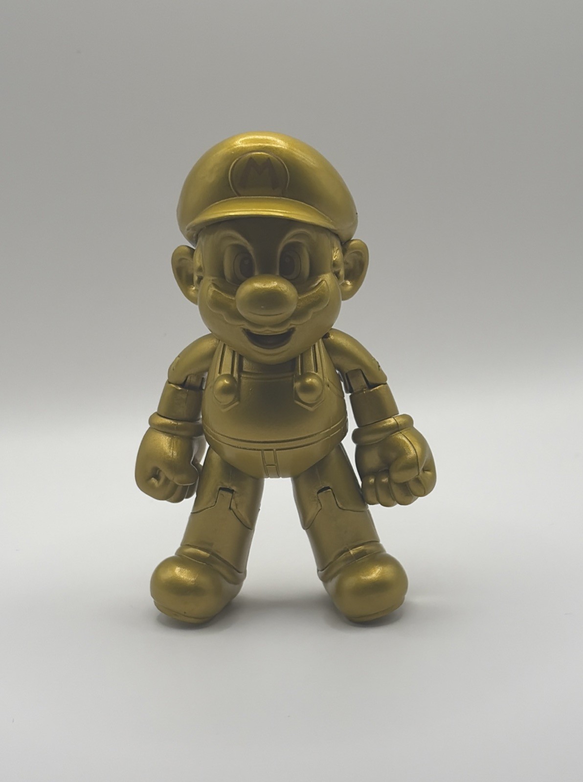 Gold Mario 4″ Figure World Of Nintendo Jakks 2015 **NOT MINT has Wear Read