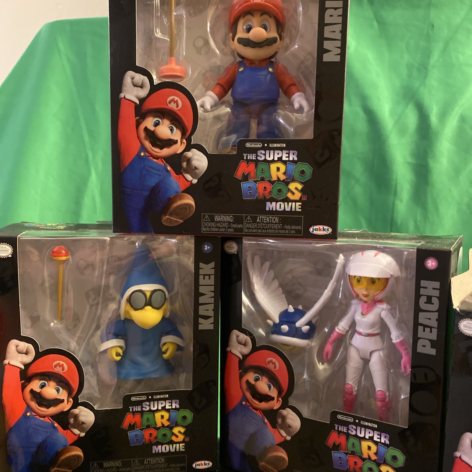 Super Mario Bros Movie Action Figure LOT 8 FIGURES Jakks Pacific BOWSER Peach