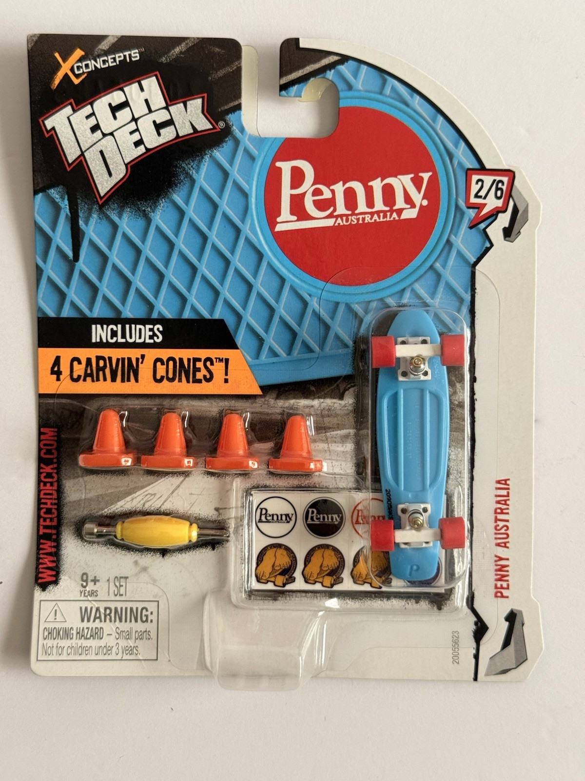Tech Deck Penny Australia Carvin Cones Fingerboard 96mm Skateboard