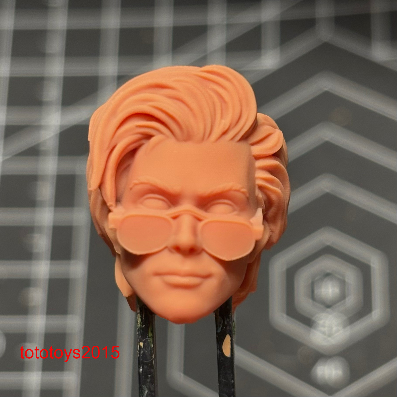 1:6 1:12 1:18 Punk sunglasses girl Head Sculpt For 12″ 6″ 3.75″ Action Figure