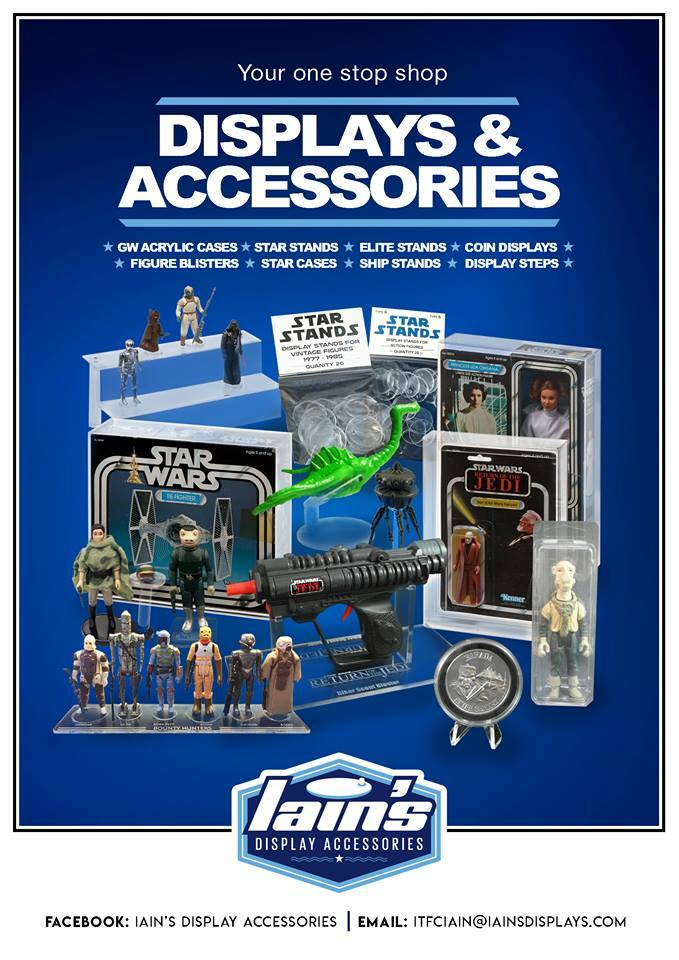 100 x BLACK Rectangular Star Wars MODERN action figure DISPLAY STANDS – T5b