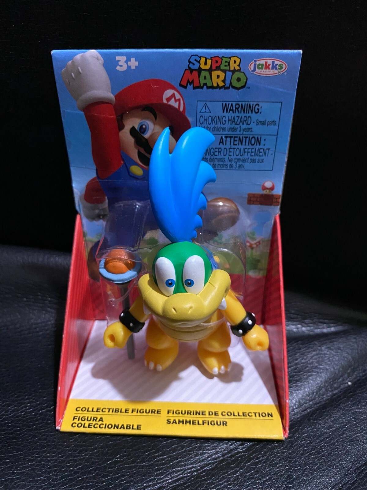 Super Mario LARRY Koopa Kid Magic Wand Action Figure Jakks 2.5 World of Nintendo
