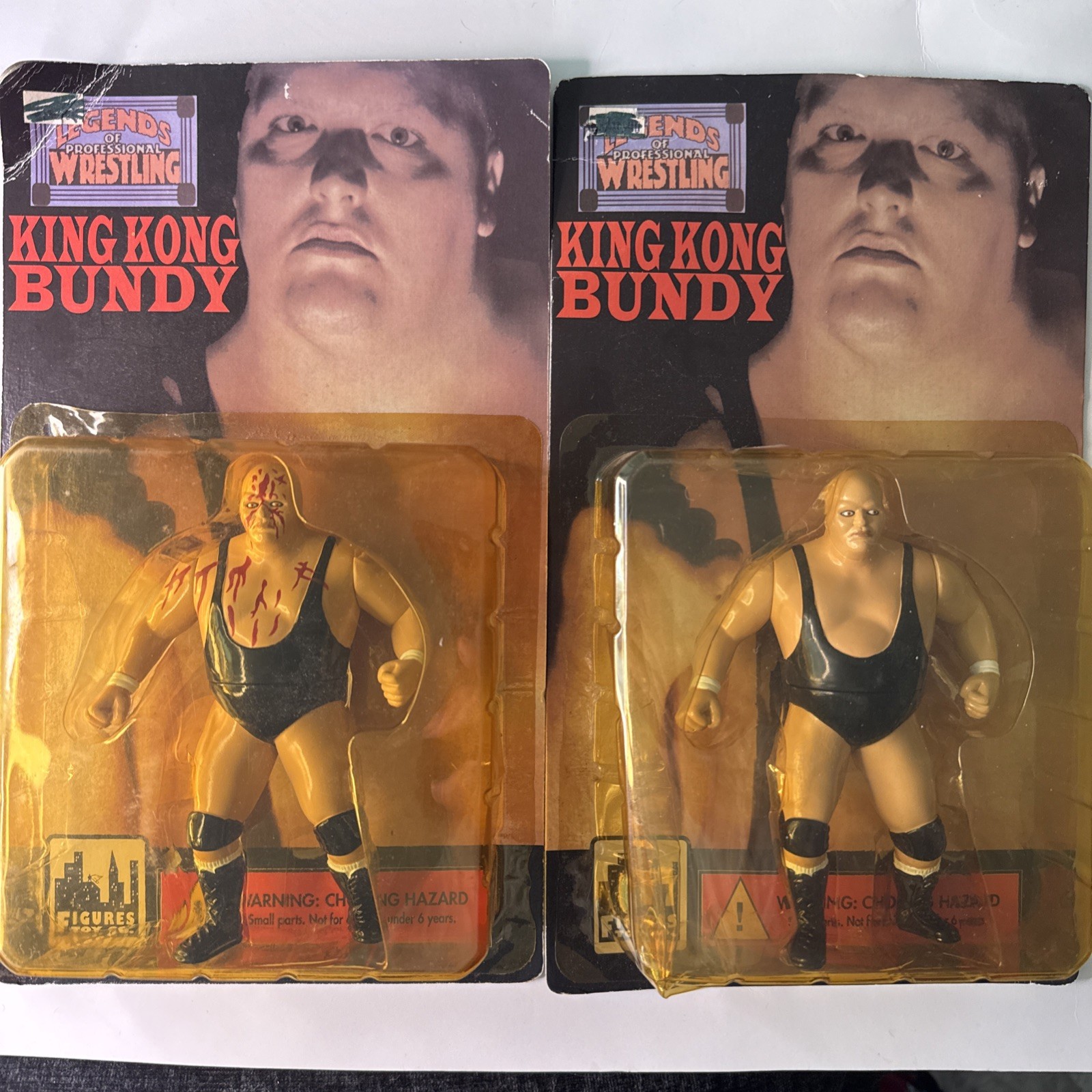 Legends of Pro Wrestling King Kong Bundy Figure Set Regular & Bloody WWF WWE