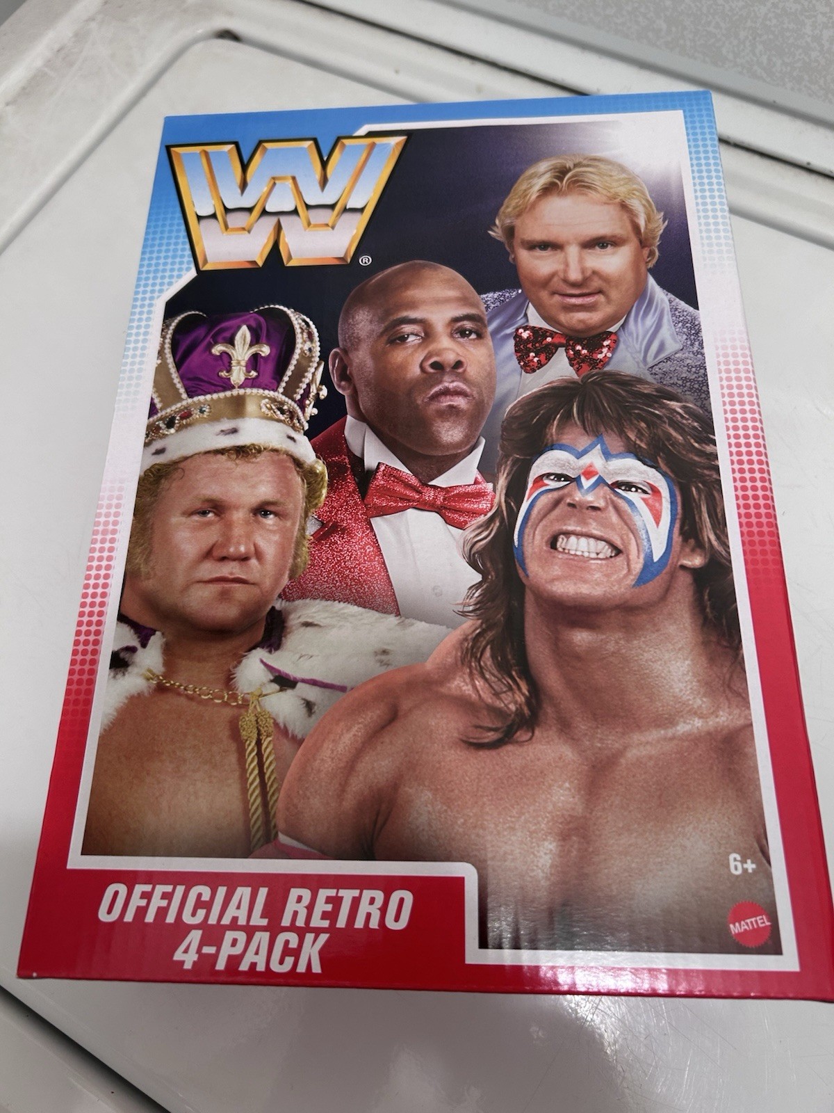 WWE Mattel Retro 4 Pack Ultimate Warrior Virgil Bobby Heenan Harley Race NEW